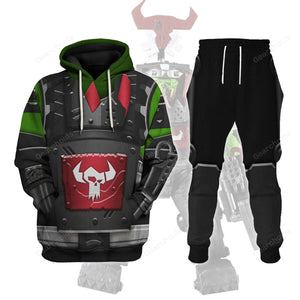 Ork Meganob with Shoota Mega Action - Costume Cosplay Hoodie Sweatshirt Sweatpants