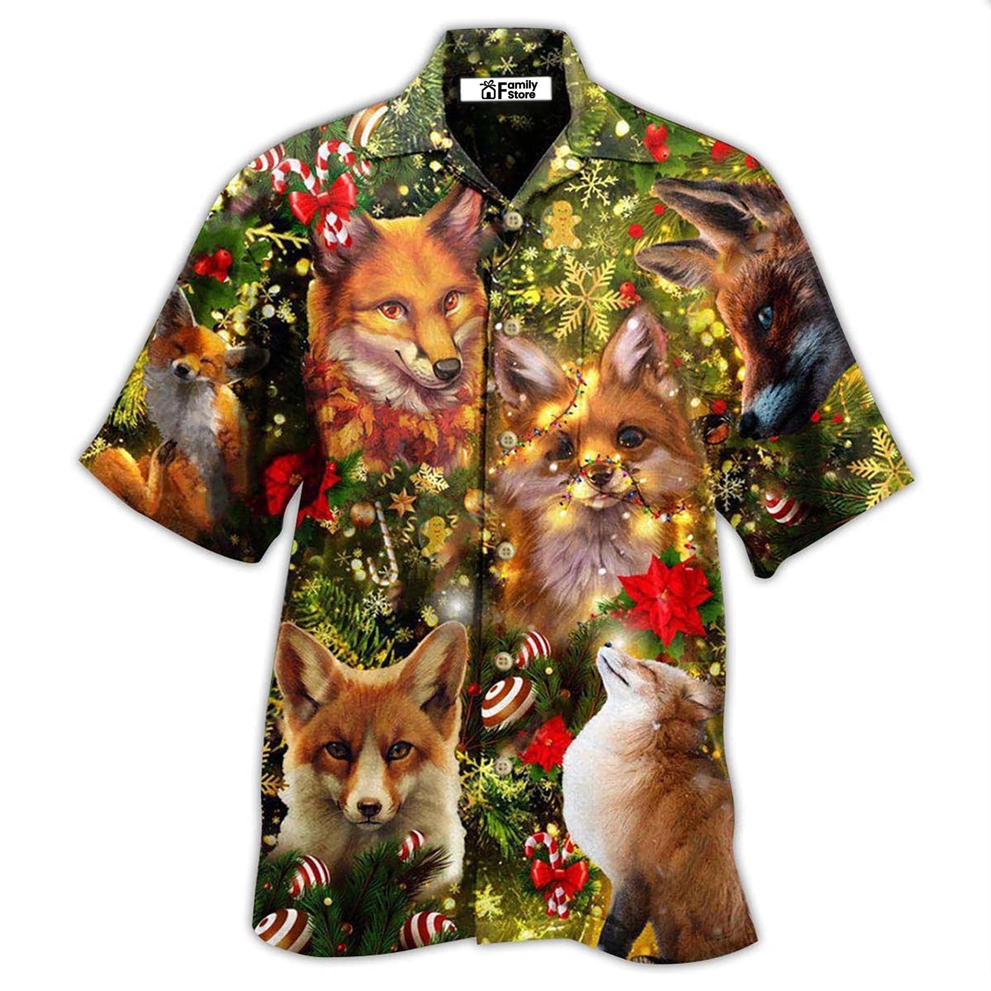 Merry Christmas Foxmask - Hawaiian Shirt