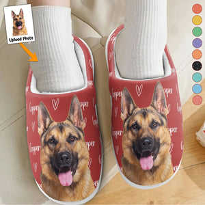 Custom Photo Pet Name Life Is Boring Withour Pet - Personalized Slippers - Gift For Dog Lovers, Cat Lovers, Pet Owners NA94