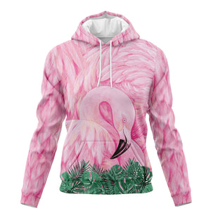 Flamingo Facade Hoodie For Men And Women