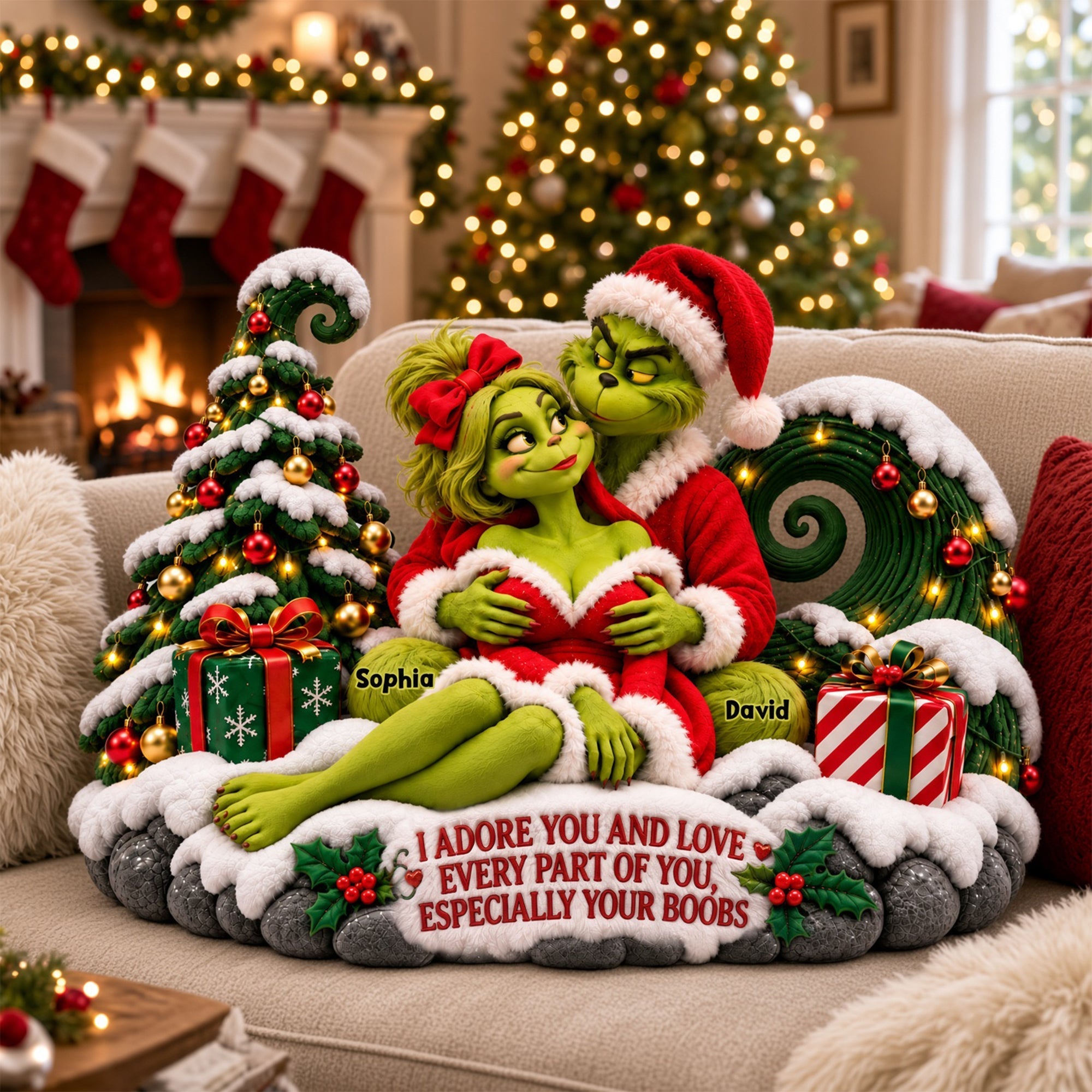 I Adore You And Love Every Part Of You Custom Name Christmas Gifts For ...