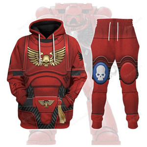 Space Marines Blood Angels V2 - Costume Cosplay Hoodie Sweatshirt Sweatpants WHHS59