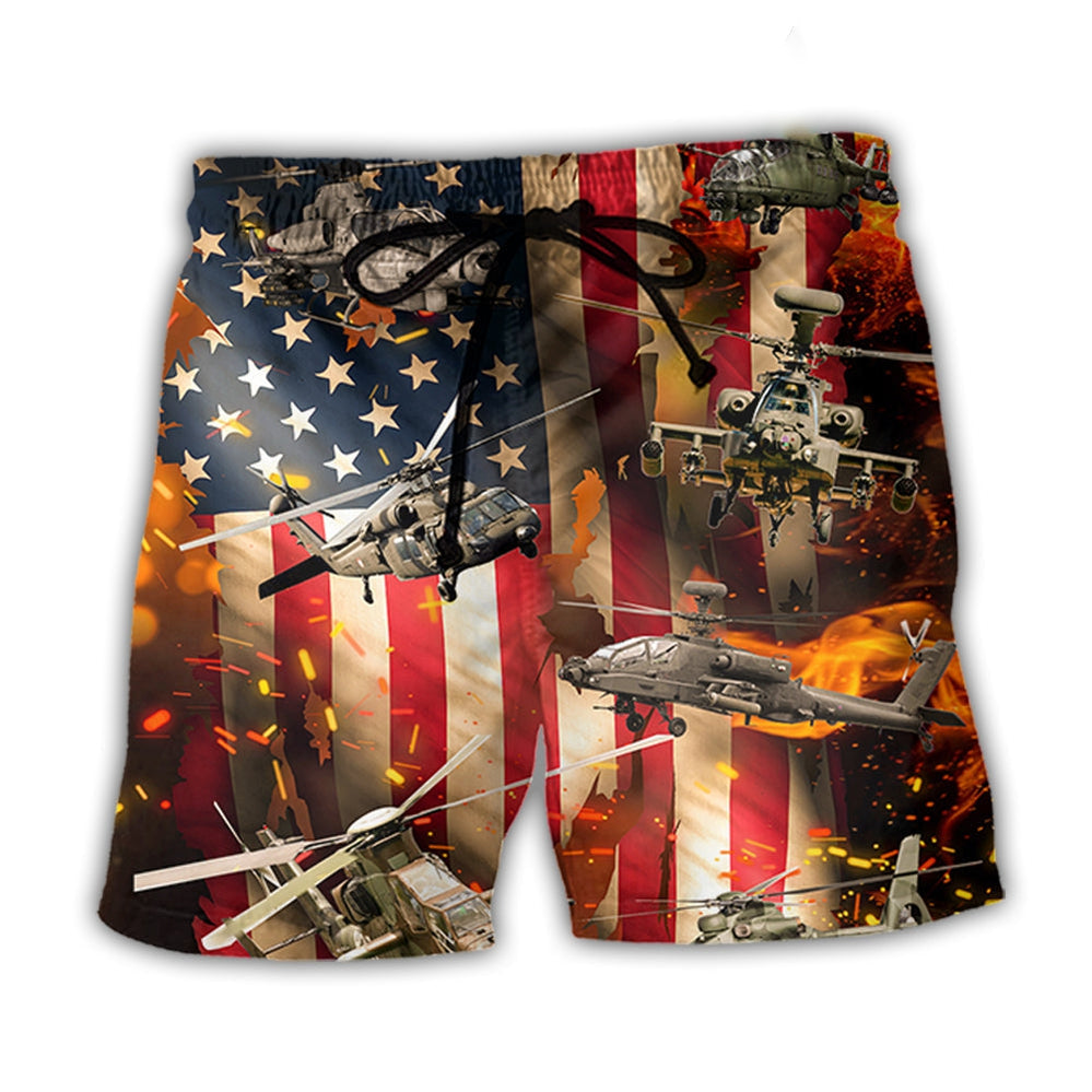 Combat Aircrafts US Army Style - Beach Short