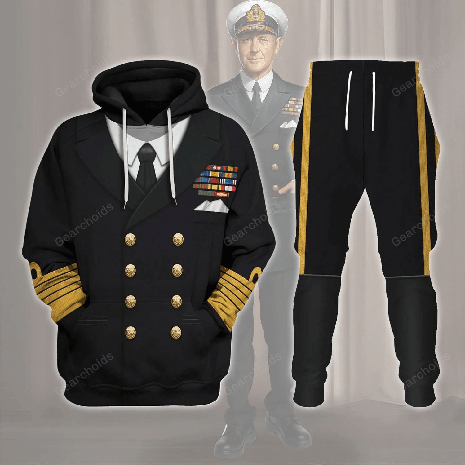 Admiral Chester W. Nimitz Uniform Hoodie Sweatshirt Sweatpants