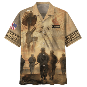 Us Amry Picture Of Soldiers Hawaiian Shirt