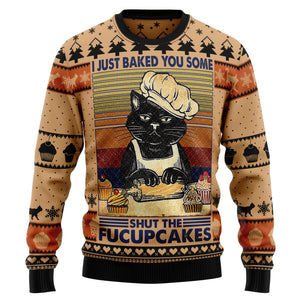 Shut The Fucupcakes Ugly Christmas Sweater