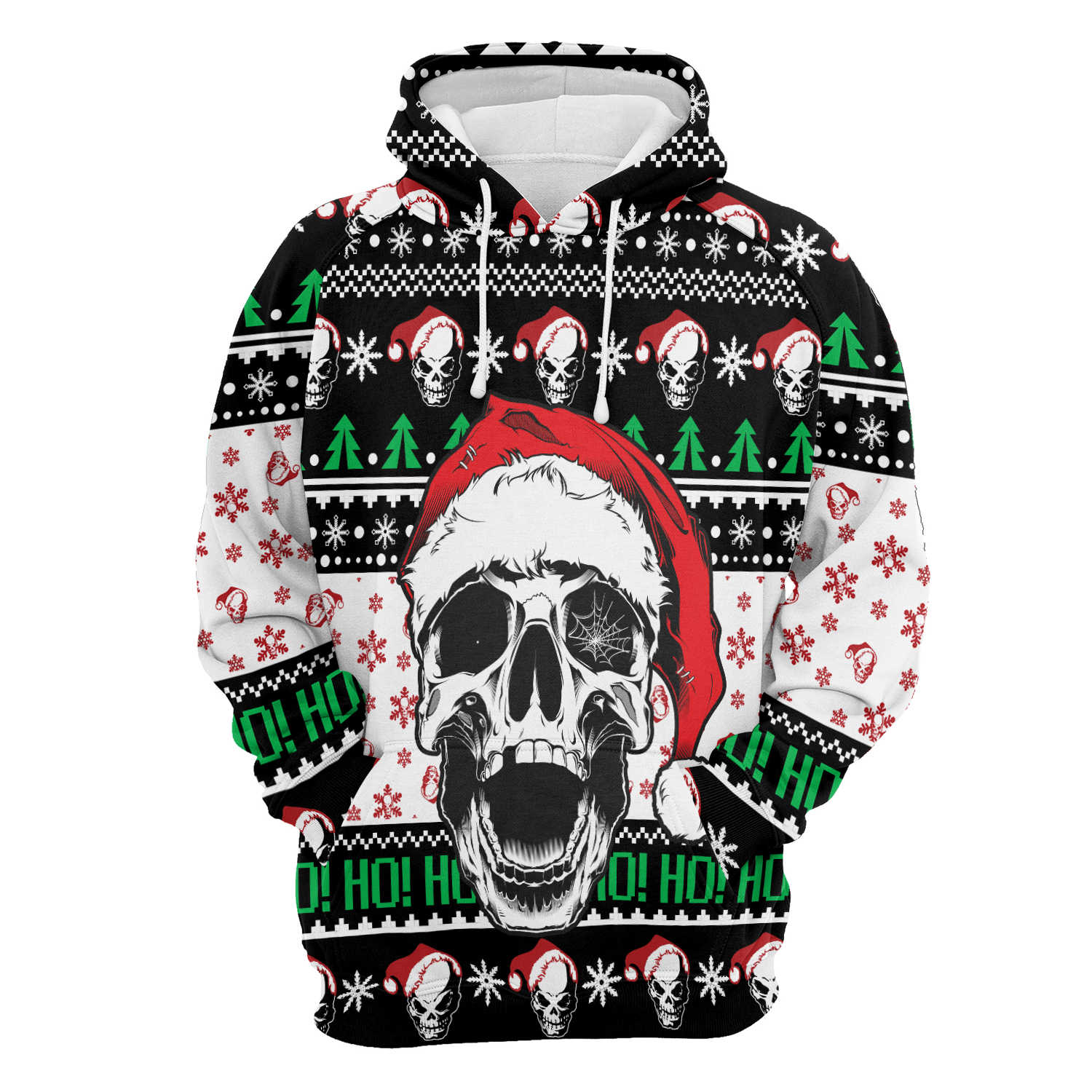 Skull Xmas Ho Hoodie For Men And Women