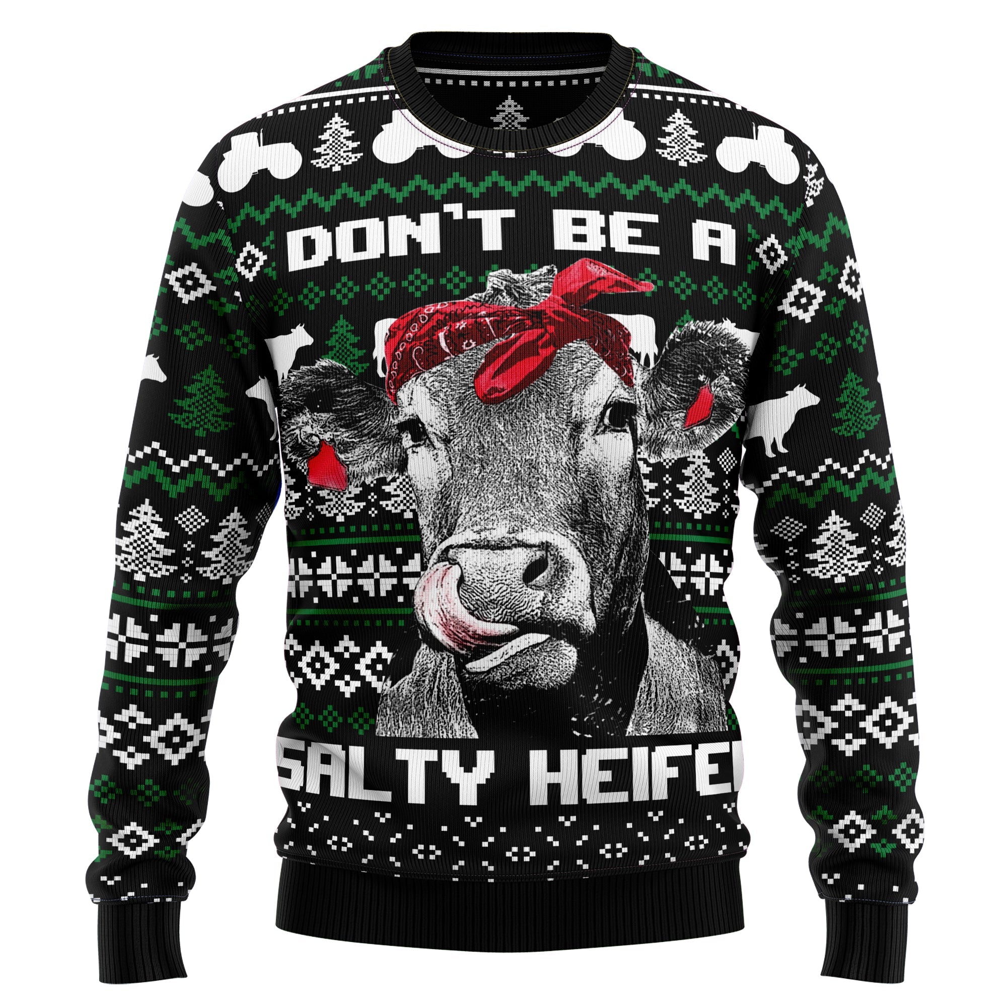 Cow Heifer Ugly Christmas Sweater For Men And Women