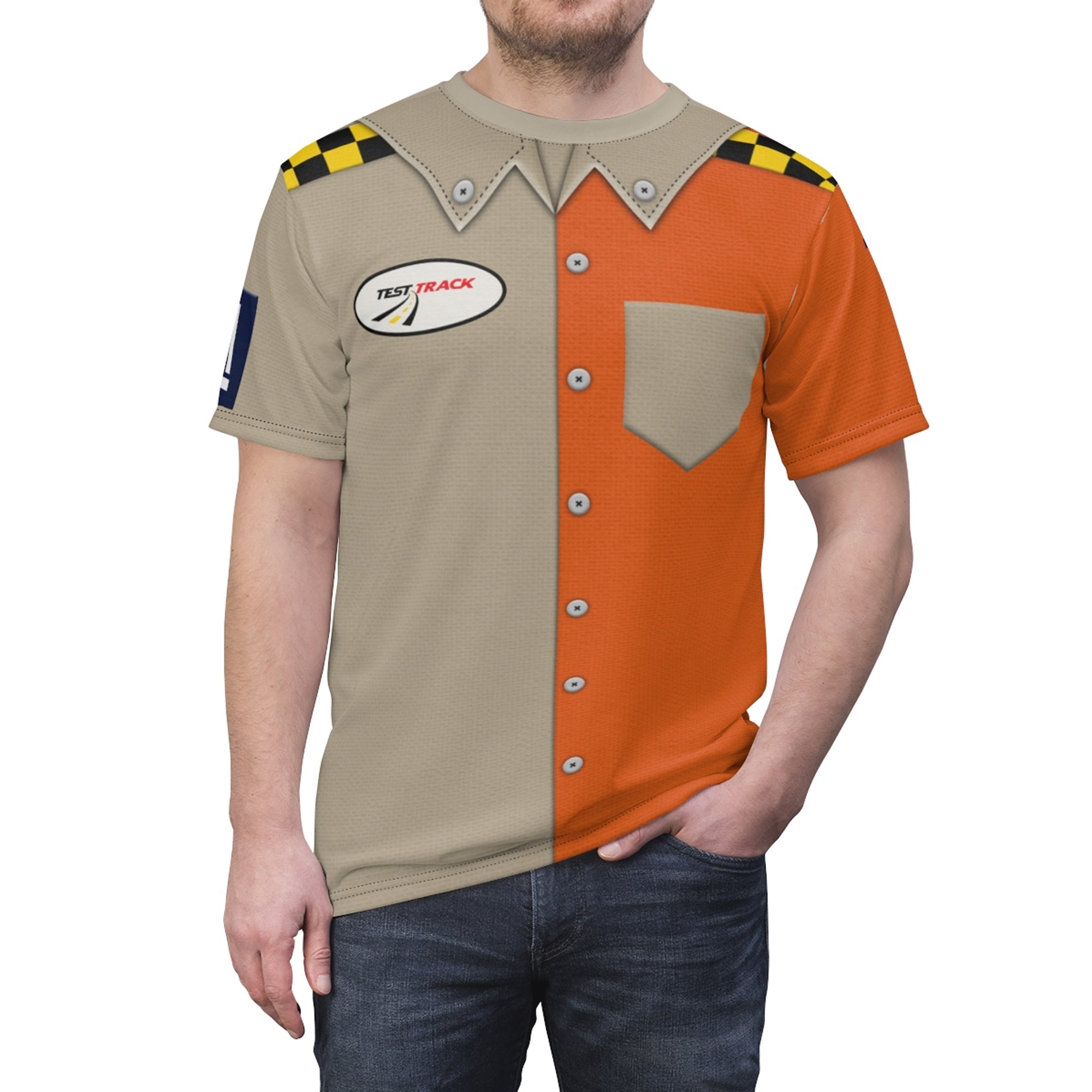 Test Track Disney Cast Member Costume T-shirt For Men