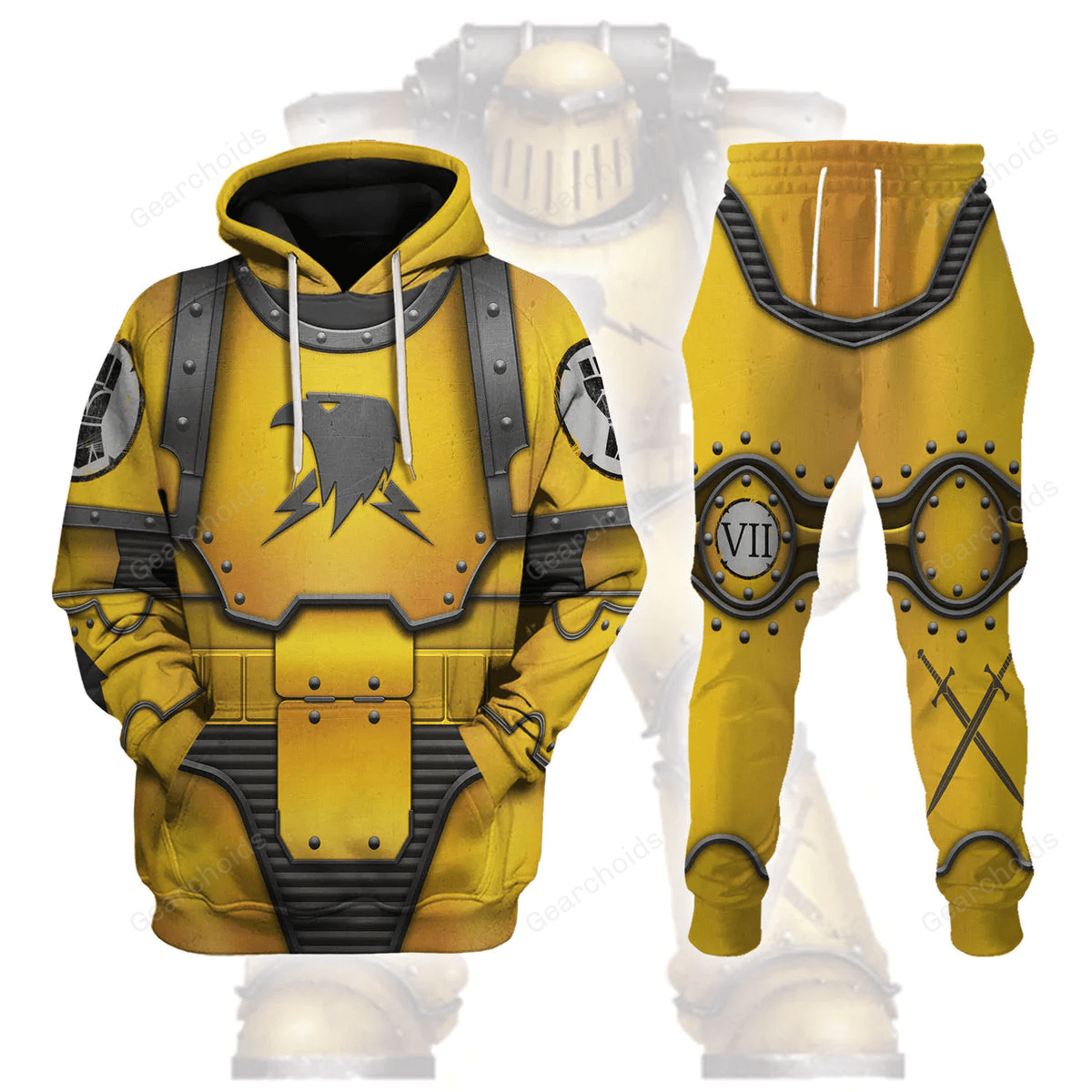 Imperial Fists in Mark III Power Armor - Costume Cosplay Hoodie Sweatshirt Sweatpants WHHS135