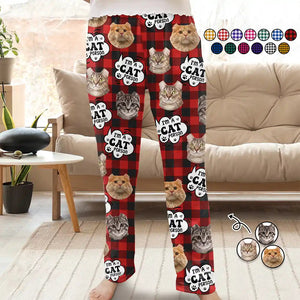 Custom Photo I'm A Cat Person - Gift For Cat Lovers - Personalized Pajama Pants NA94