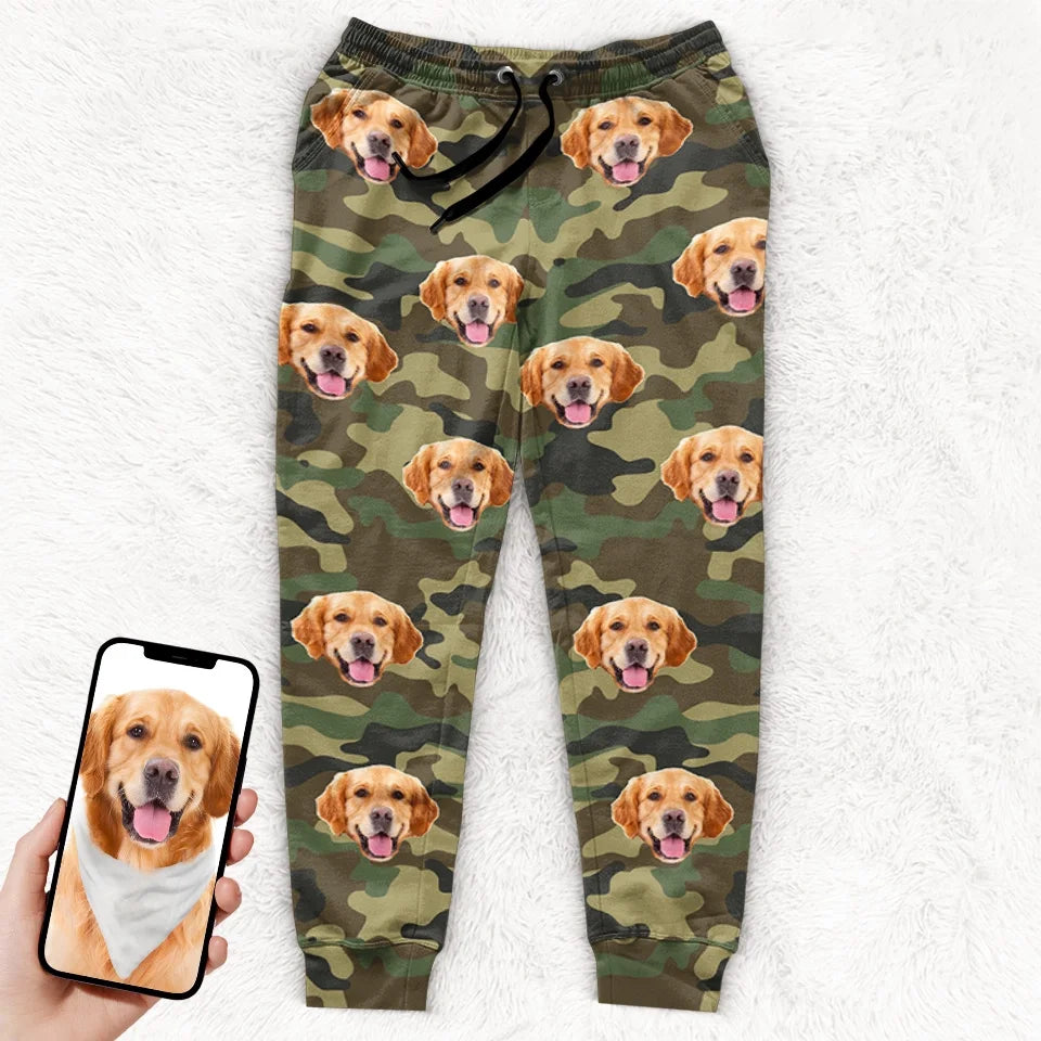 Custom Photo Jingle All The Way With My Furry Friend - Personalized Pajama Pants - Gift For Pet Lovers - NA94