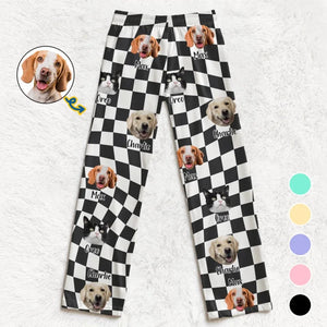 Custom Photo In The Paws Of Our Pets, We Find Joy - Personalized Pajama Pants - Gift For Pet Lovers NA94