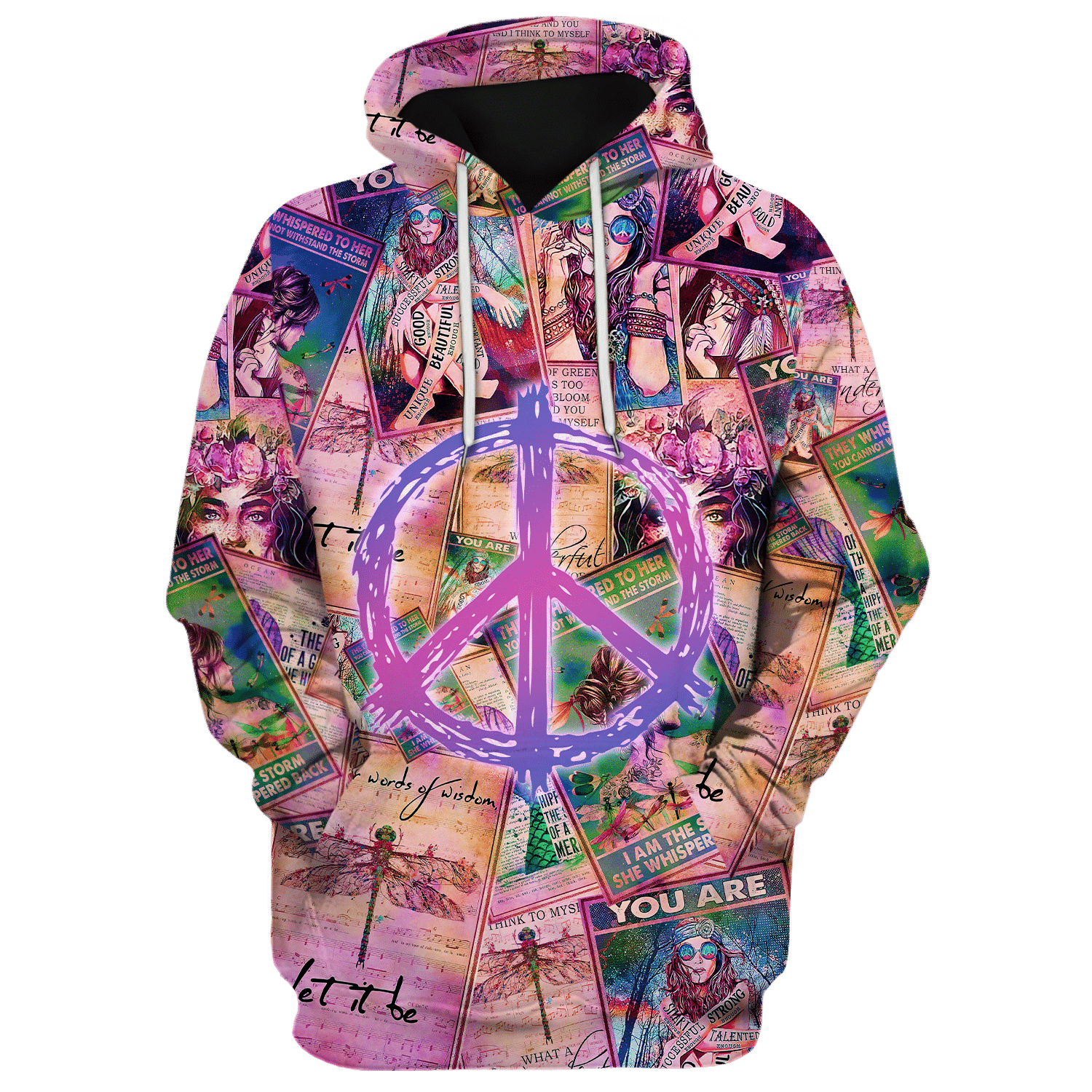 Hippie Girl, I Am The Storm She Whispered Back - Hoodie