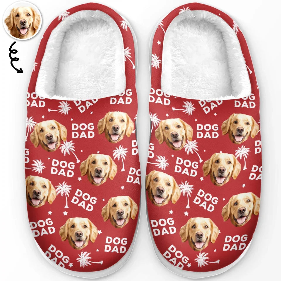 Custom Photo Every Wag Is A Little Burst Of Joy In My Day - Personalized Slippers - Christmas Gift For Dog Lovers - NA94