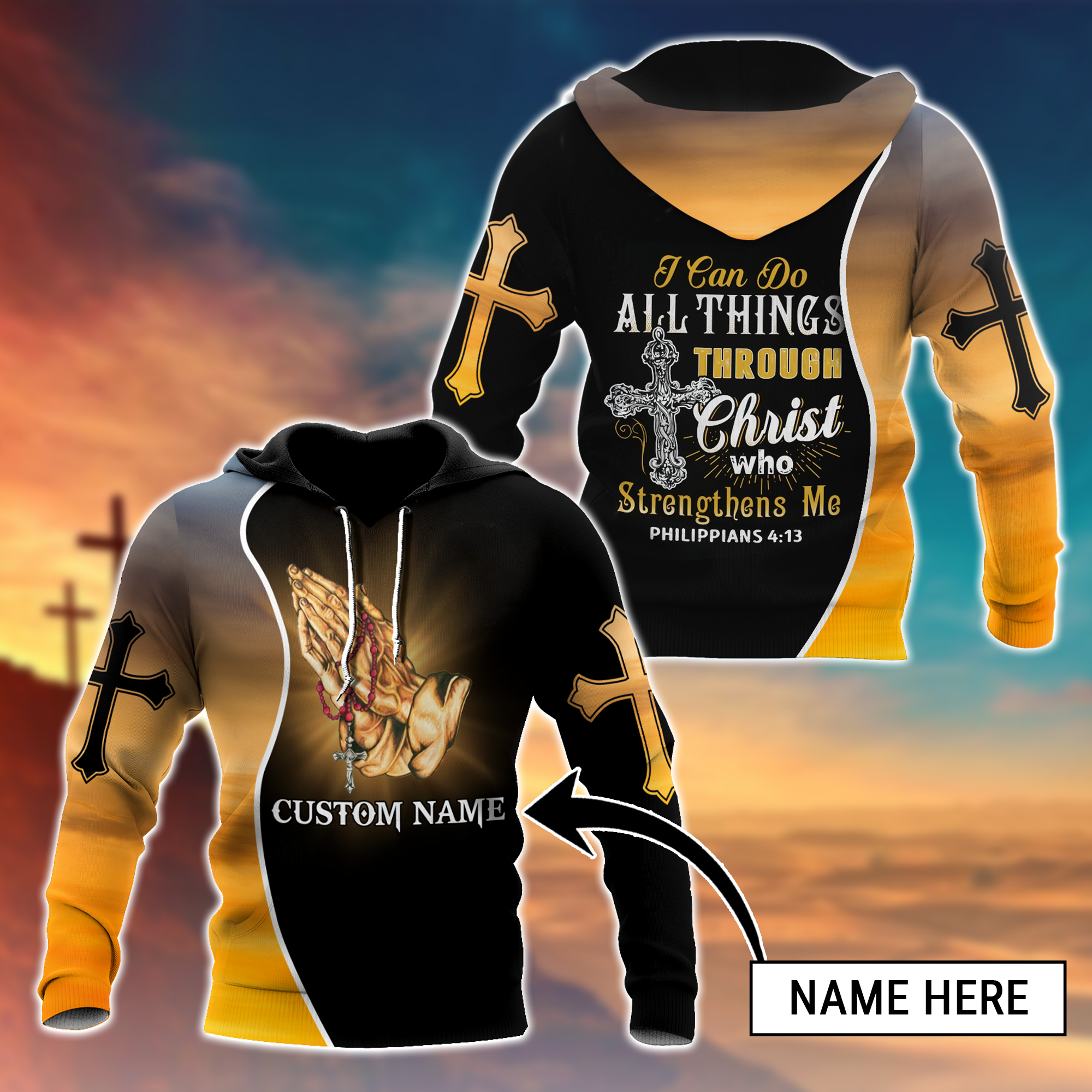 Personalized Premium Christian Jesus Hoodie For Men & Women