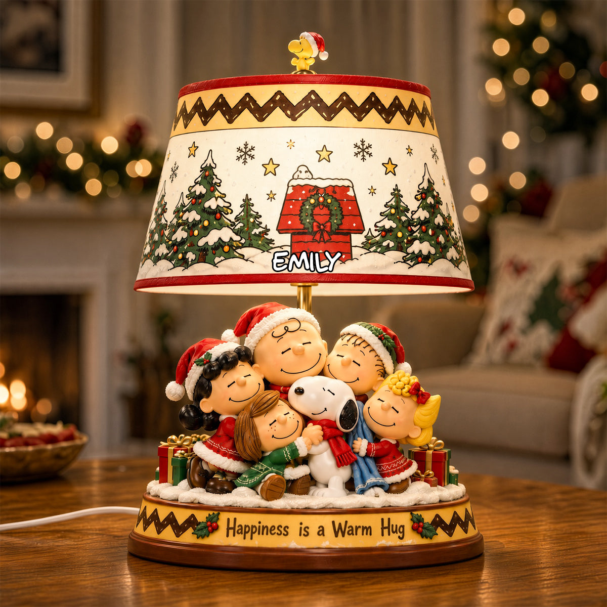 Happiness Is A Warm Hug Custom Name Christmas Gift For Movie Fans - Pe ...