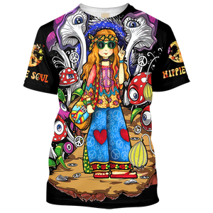 Hippie Soul Girl In Strange World - T-Shirt