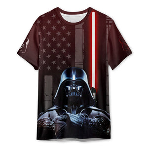 Starwars Darth Vader American Flag - 3D T-shirt