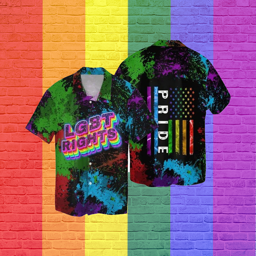 LGBT Rights Rainbow Pride Clothing For Ally Hawaiian Shirts