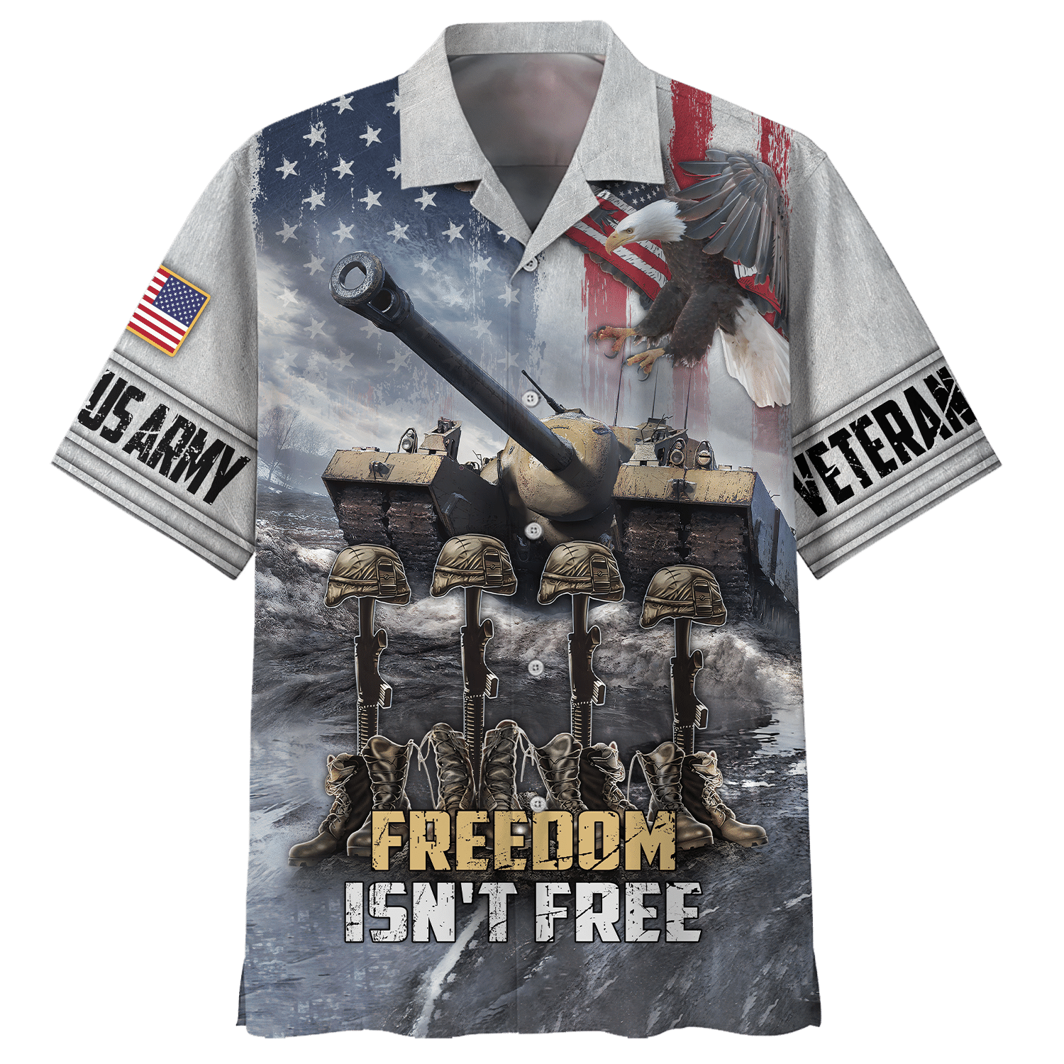 Army Cannon, Freedom Isn'T Free Hawaiian Shirt