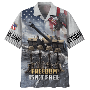 Army Cannon, Freedom Isn'T Free Hawaiian Shirt