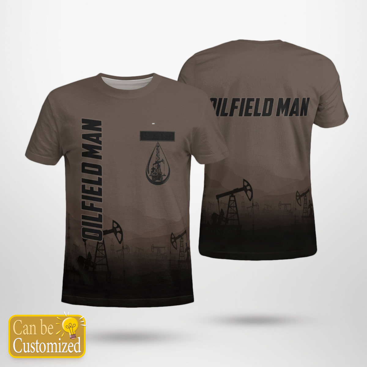 Personalized Veterans Oilfield Man 3D T-Shirt