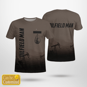 Personalized Veterans Oilfield Man 3D T-Shirt