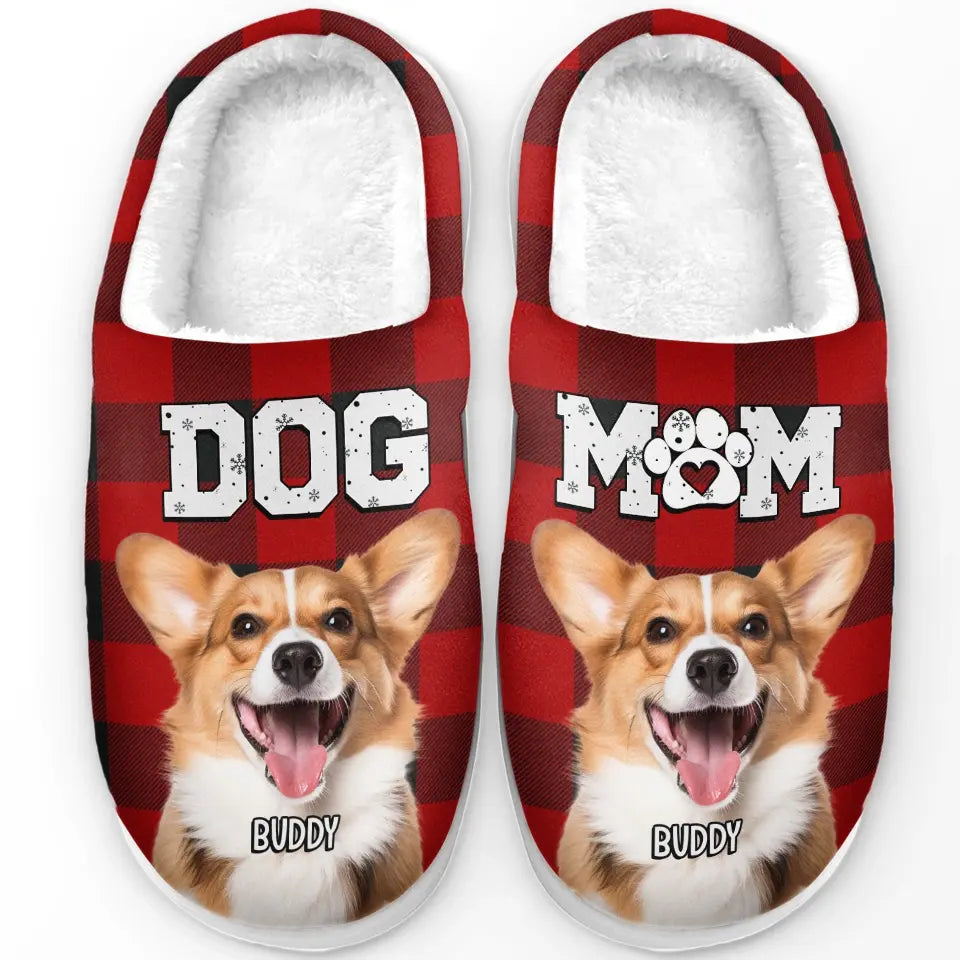 Custom Photo Paws And Relax This Holiday Season With Warm Fluffy Feet - Personalized Slippers - Gift For Dog Lovers, Cat Lovers, Pet Owners NA94