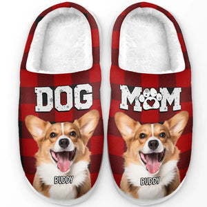 Custom Photo Paws And Relax This Holiday Season With Warm Fluffy Feet - Personalized Slippers - Gift For Dog Lovers, Cat Lovers, Pet Owners NA94