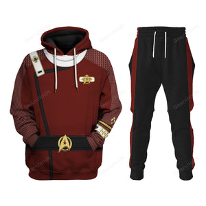 Star Trek The Star Trek Admiral Pike Costume Hoodie Sweatshirt Sweatpants