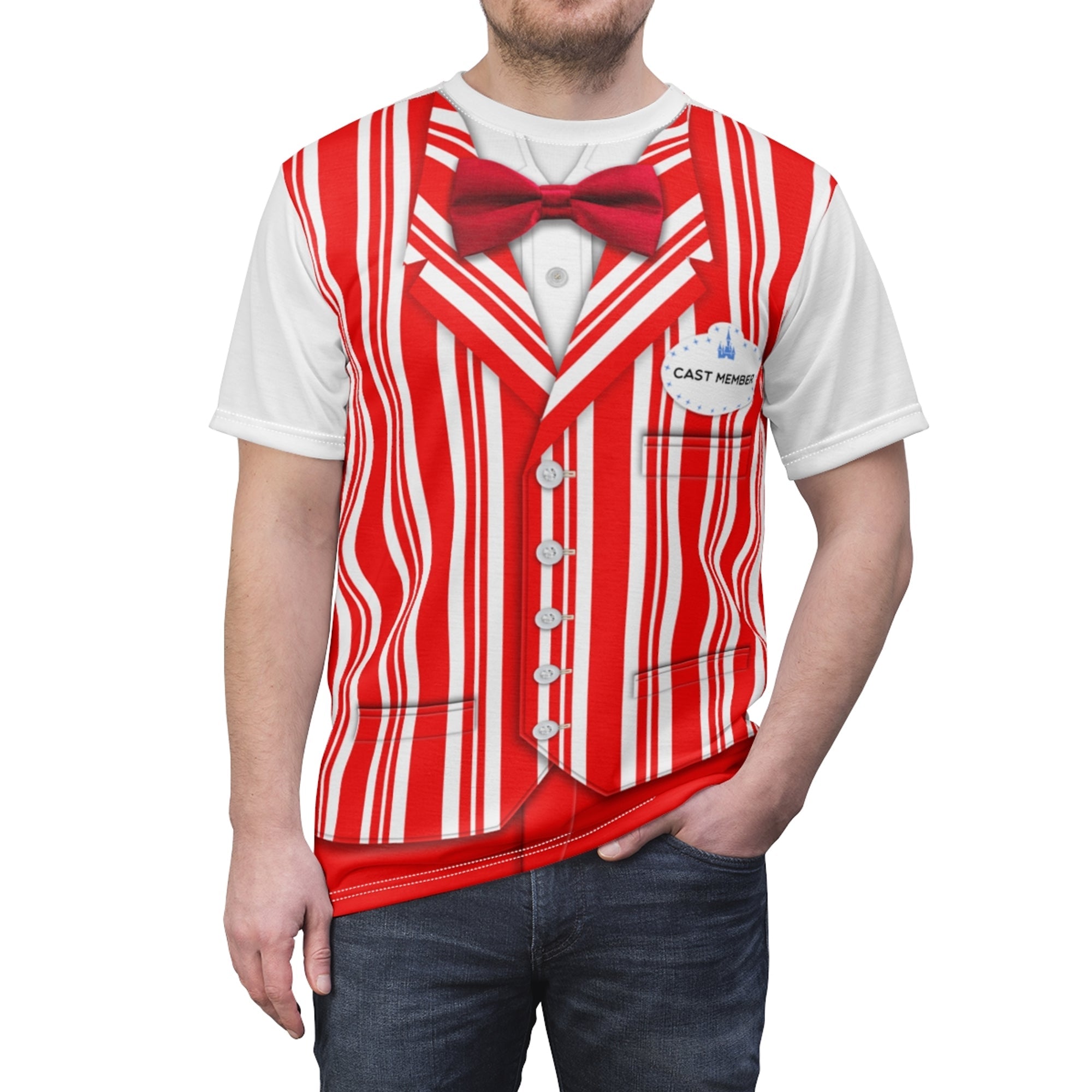 Red The Dapper Dans Costume T-shirt For Men