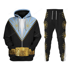 Elvis Cisco Blue - Costume Cosplay Hoodie Sweatshirt Sweatpants ELHS47