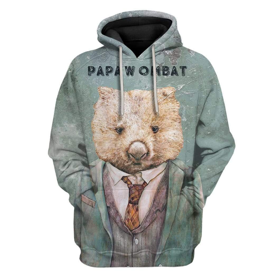 Papa Wombat Hoodie For Men & Women