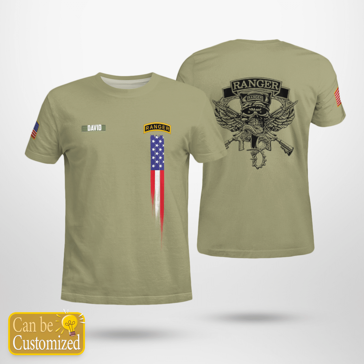 Personalized Veterans Military Rangers T-Shirt