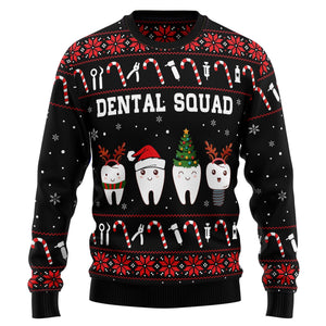 Dental Squad Ugly Christmas Sweater - Funny Gift For Friend , Family Member