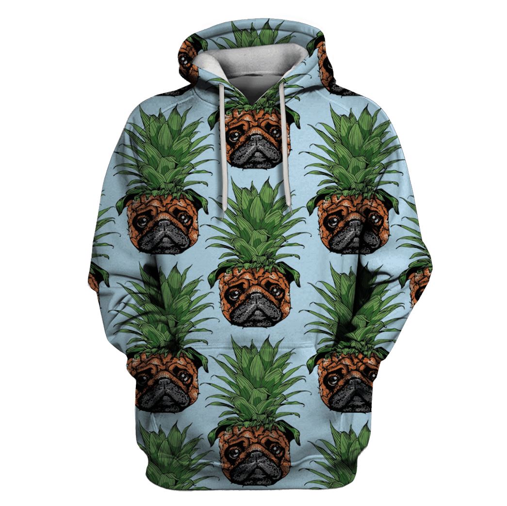 Pineapple Pug Hoodie For Men & Women