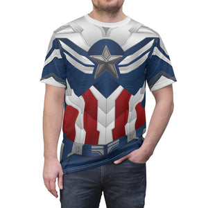 Captain America Falcon The Falcon And The Winter Soldier Costume T-Shirt