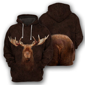 Moose Hoodie For Men & Women