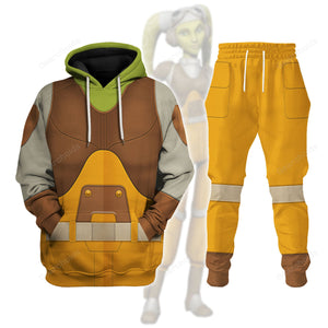 Star Wars Hera Syndulla Costume Hoodie Sweatshirt Sweatpants SWHS90