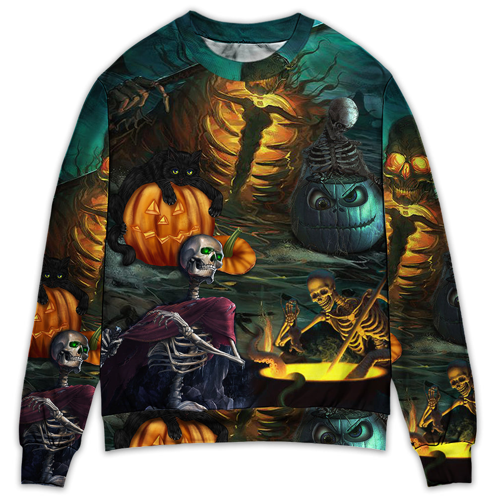 Halloween Skull Dark Scary - Sweater