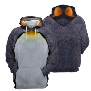 Penguin 3D All Over Printed Hoodie For Men, Women