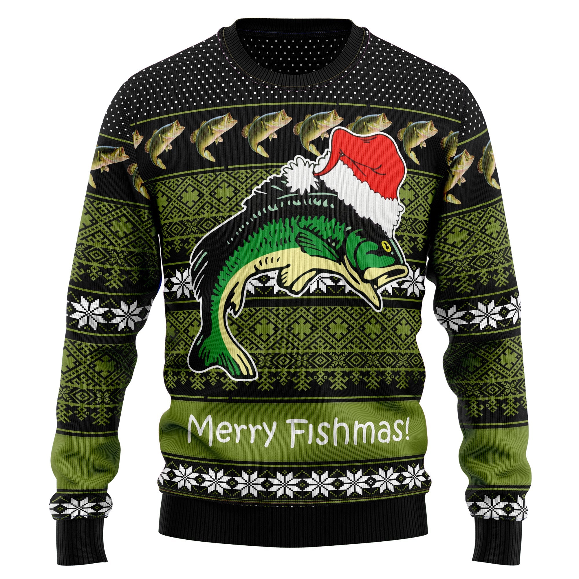 Fishing Merry Fishmas Ugly Christmas Sweater For Men And Women