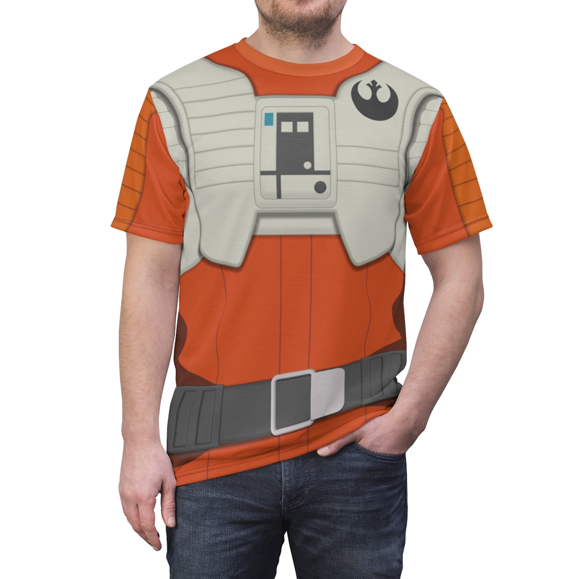 Poe Dameron Star Wars Resistance Costume T-shirt For Men