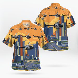 Houston Police Department Helicopter Hawaiian Shirt