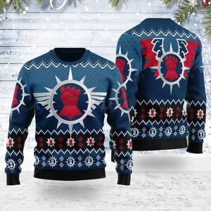 Warhammer Crimson Fists Iconic - Ugly Christmas Sweater