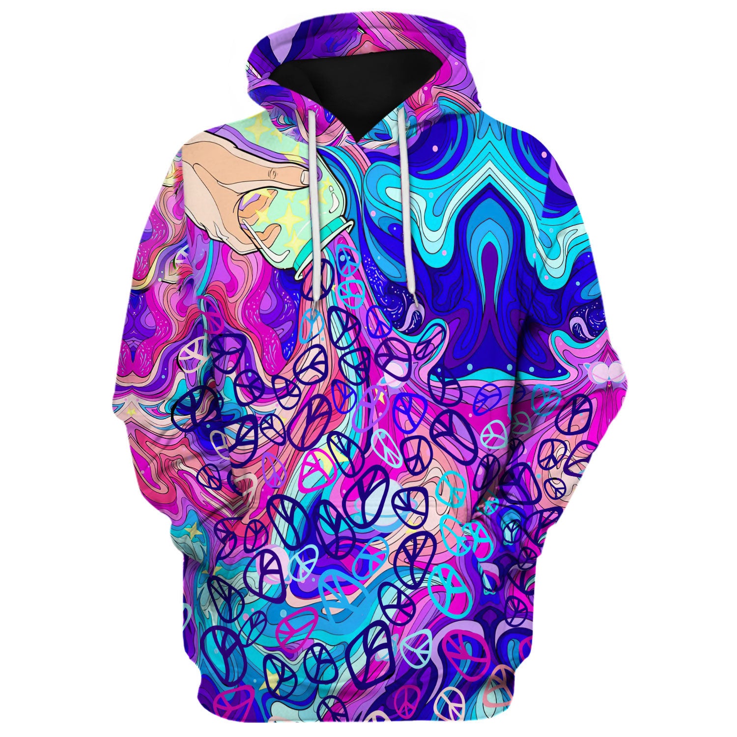 Hippie The Magic Potion Filled With Peace Colorful - Hoodie For Men, Women