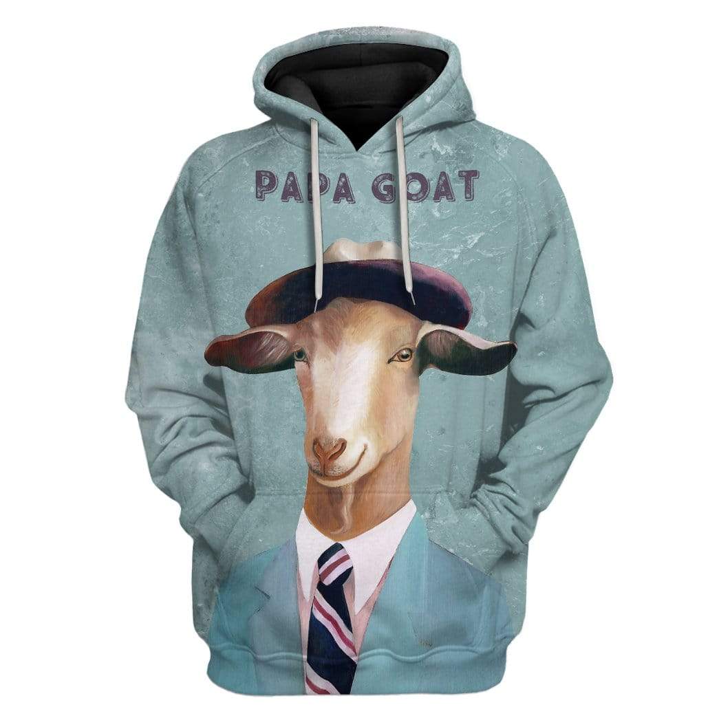 Papa Goat Hoodie For Men & Women