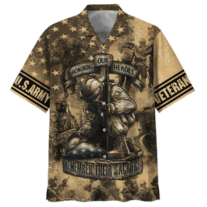 Army Honoring Our Heroes Remember Their Sacrifice Hawaiian Shirt