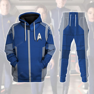 Star Trek Discovery Uniform Silver Hoodie Sweatshirt Sweatpants